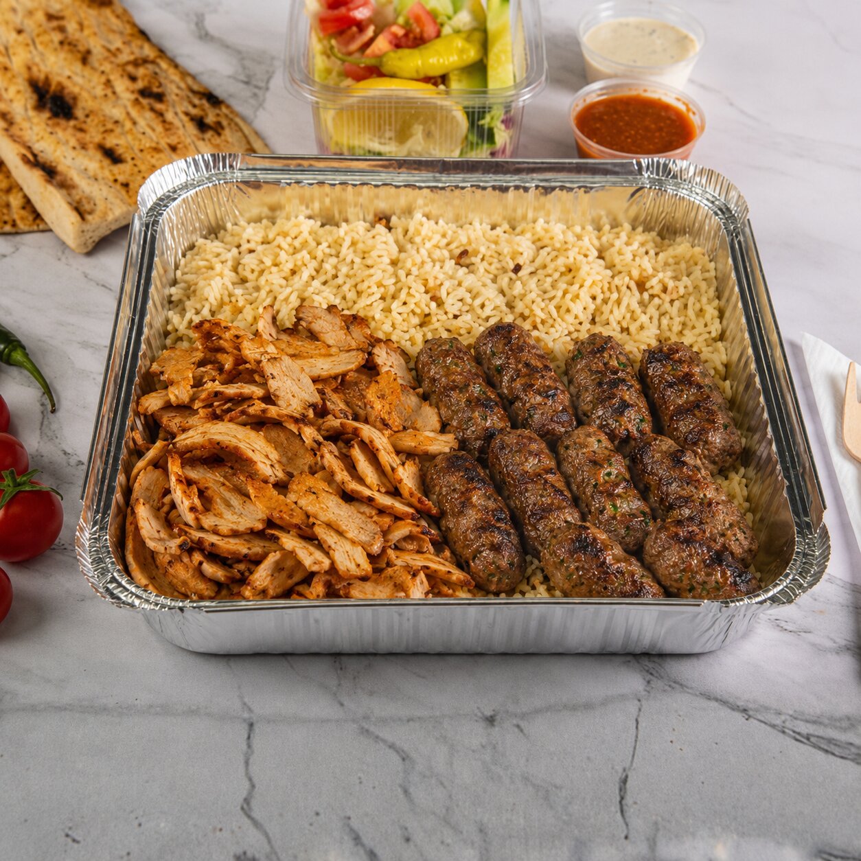 Chicken Doner and Lamb Kofte